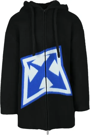 OFF-WHITE Herren, Sweatshirts & Hoodies, Schwarzk, LGröße: