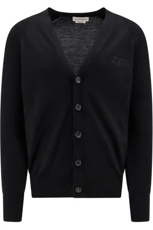 Alexander McQueen Herren, Strickwaren, Schwarzk, SGröße:
