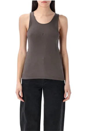 Saint Laurent Damen, Oberteile, Grau, MGröße: