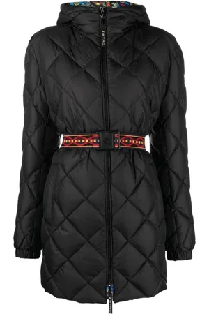Etro Damen, Mäntel, Schwarzk, 2XSGröße: