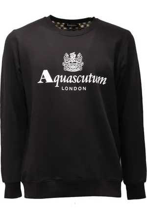 Aquascutum Herren, Sweatshirts & Hoodies, Schwarzk, MGröße: