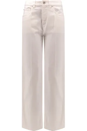Brunello Cucinelli Damen, Jeans, Weiß, MGröße: