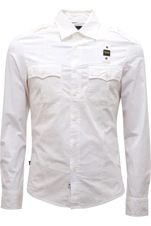 Blauer Herren, Shirts, Weiß, SGröße:
