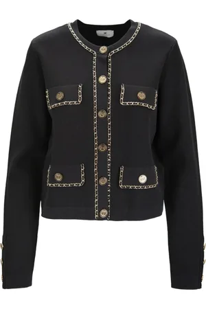 Elisabetta Franchi Damen, Strickwaren, Schwarzk, LGröße: