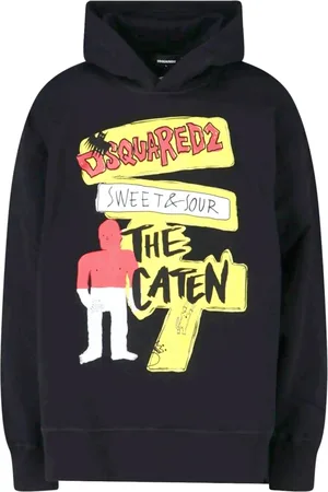 Dsquared2 Herren, Sweatshirts & Hoodies, Schwarzk, XSGröße: