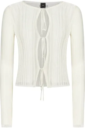 Pinko Damen, Strickwaren, Weiß, MGröße: