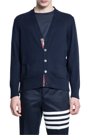 Thom Browne Herren, Strickwaren, Blau, MGröße: