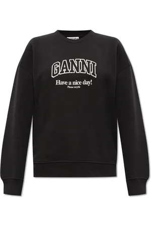 Ganni Damen, Sweatshirts & Hoodies, Schwarzk, XS/SGröße: