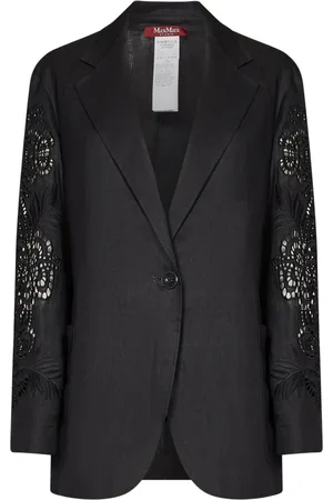 Max Mara Damen, Jacken, Schwarzk, LGröße: