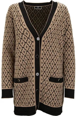 Elisabetta Franchi Damen, Strickwaren, Braun, MGröße: