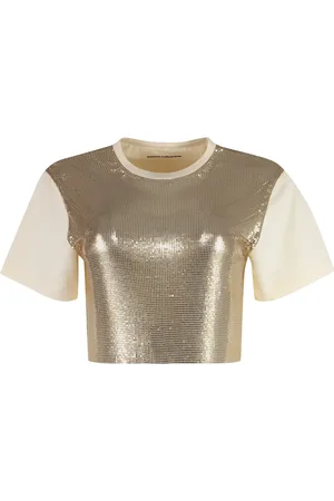 Paco rabanne Damen, Oberteile, Gelb, 2XSGröße: