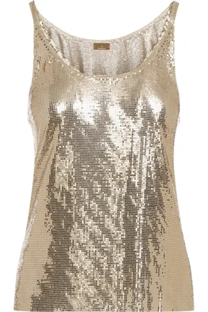 Paco rabanne Damen, Oberteile, Gelb, XSGröße: