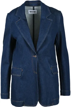 Moschino Damen, Jacken, Blau, LGröße: