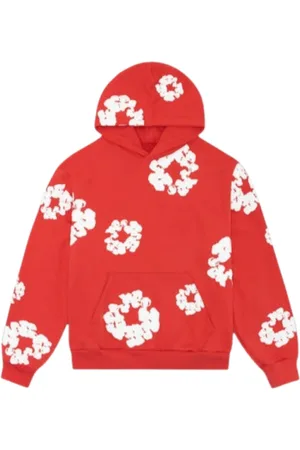 DENIM TEARS Herren, Sweatshirts & Hoodies, Rot, MGröße: