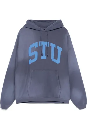 STUSSY Herren, Sweatshirts & Hoodies, Blau, LGröße: