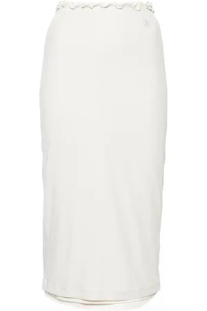 Jil Sander Damen, Röcke, Weiß, MGröße: