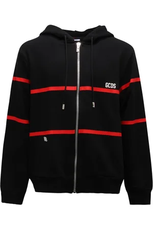 GCDS Herren, Sweatshirts & Hoodies, Schwarzk, LGröße:
