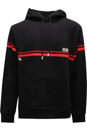 GCDS Herren, Sweatshirts & Hoodies, Schwarzk, LGröße: