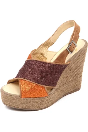 Espadrilles Damen, Schuhe, Braun, 36 EUGröße: