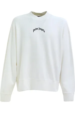 Palm Angels Herren, Sweatshirts & Hoodies, Weiß, LGröße: