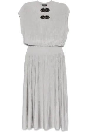 Emporio Armani Damen, Kleider, Grau, SGröße: