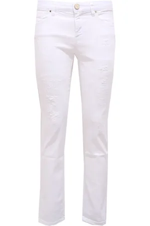 Pinko Damen, Jeans, Weiß, W27Größe: