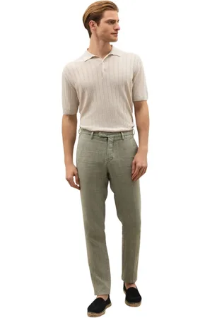 Boglioli Herren, Hosen, Grün, SGröße: