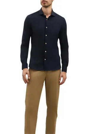 Boglioli Herren, Shirts, Blau, SGröße: