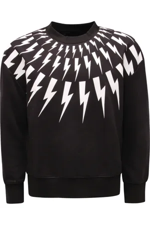 Neil Barrett Herren, Sweatshirts & Hoodies, Schwarzk, 2XLGröße: