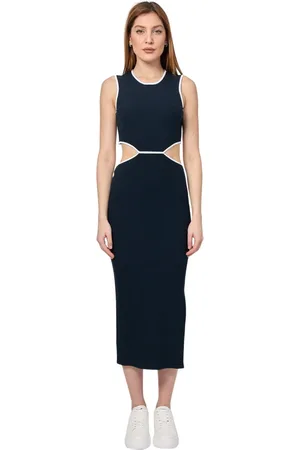 Emporio Armani Damen, Kleider, Blau, LGröße: