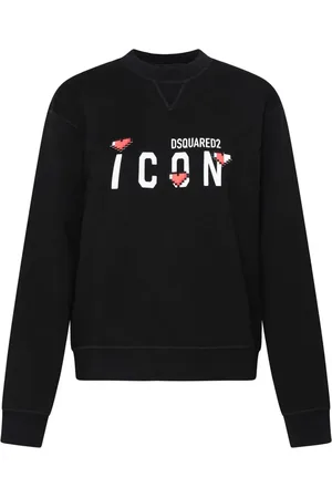 Dsquared2 Damen, Sweatshirts & Hoodies, Schwarzk, MGröße: