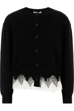 Alexander McQueen Damen, Strickwaren, Schwarzk, MGröße: