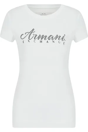 Armani Exchange Damen, Oberteile, Weiß, SGröße: