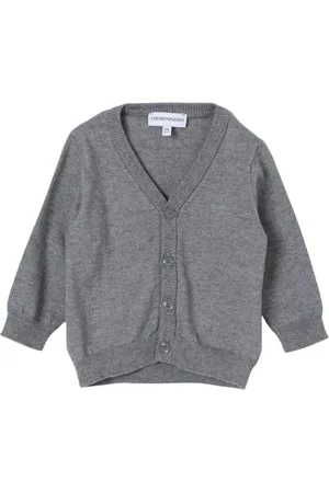 Emporio Armani Unisex, Strickwaren, Grau, 98 CMGröße: