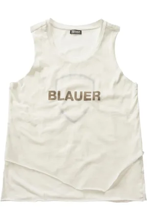 Blauer Damen, Oberteile, Weiß, SGröße: