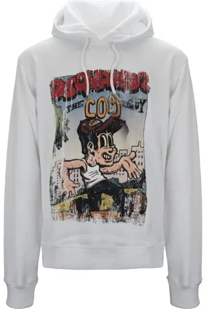 Dsquared2 Herren, Sweatshirts & Hoodies, Weiß, XLGröße: