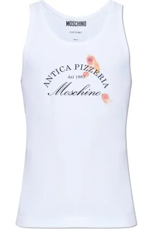 Moschino Herren, Oberteile, Weiß, SGröße: