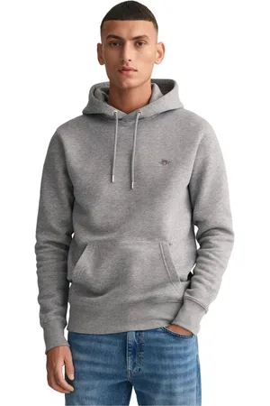 GANT Herren, Sweatshirts & Hoodies, Grau, SGröße: