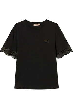 Twin-Set Damen, Oberteile, Schwarzk, MGröße: