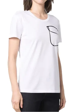 Emporio Armani Damen, Oberteile, Weiß, LGröße: