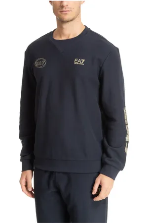 EA7 Herren, Sweatshirts & Hoodies, Blau, MGröße: