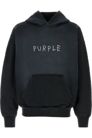 Purple Brand Herren, Sweatshirts & Hoodies, Schwarzk, MGröße: