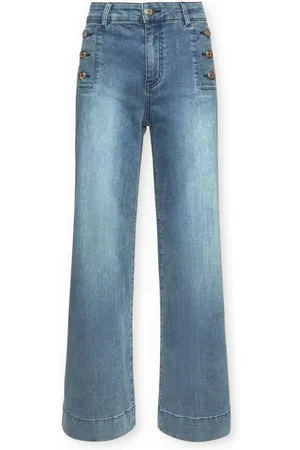 Elena Miro Damen, Jeans, Blau, 2XLGröße: