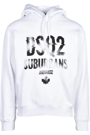 Dsquared2 Herren, Sweatshirts & Hoodies, Weiß, LGröße: