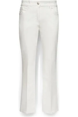 Elena Miro Damen, Hosen, Weiß, 2XLGröße:
