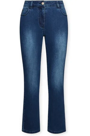 Elena Miro Damen, Jeans, Blau, 5XLGröße: