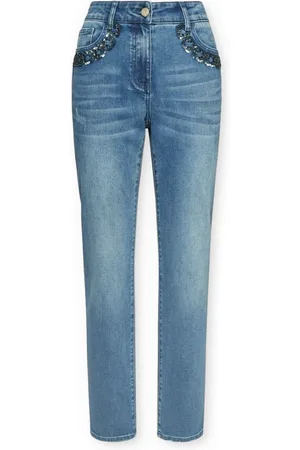 Elena Miro Damen, Jeans, Blau, 7XLGröße: