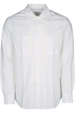 Brunello Cucinelli Herren, Shirts, Weiß, MGröße: