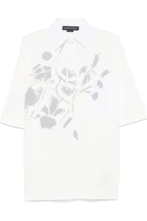Federico Cina Herren, Shirts, Weiß, LGröße: