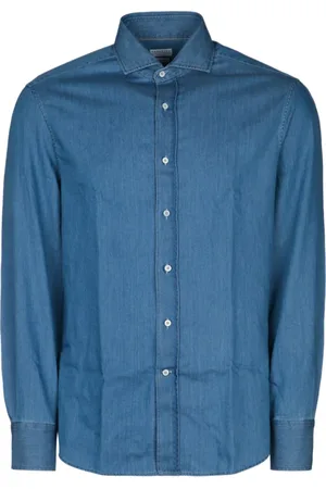 Brunello Cucinelli Herren, Shirts, Blau, LGröße: